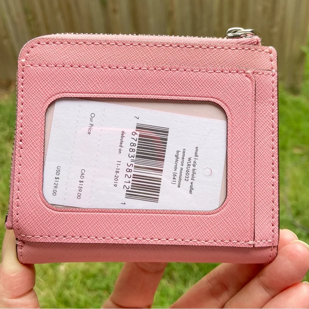 Kate Spade Pink Wallet small bifold - Picture 14 of 15